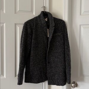 Mia Joy Louve Blazer Wool Charcoal Black
